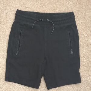 Boys GAP Tech Black Zip-Pocket Athletic Shorts
